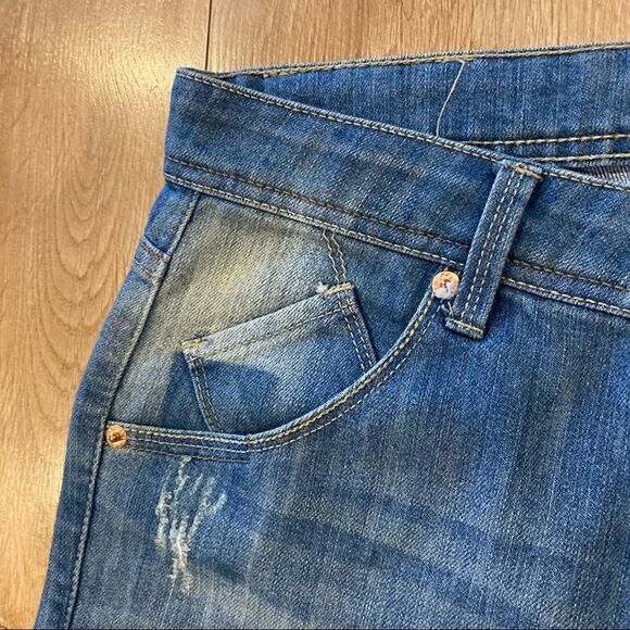 Bench/OJ Womens Acid Washed High Waisted Denim Jeans Size 29 - Picture 9 of 9